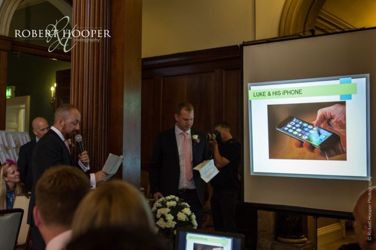 Wedding speeches Addington Palace Surrey