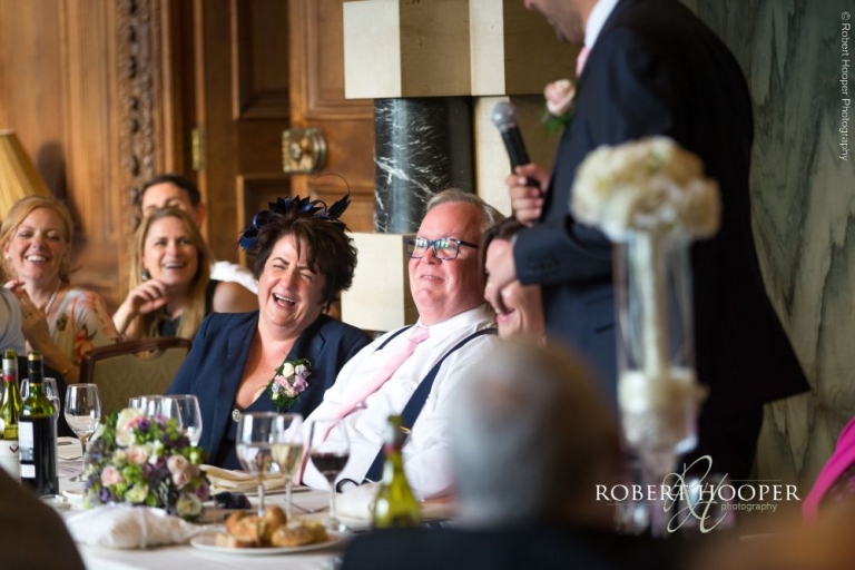 Wedding speeches Addington Palace Surrey