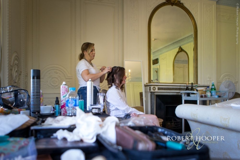 Bridal Hair and make-up wedding day Addington Palace