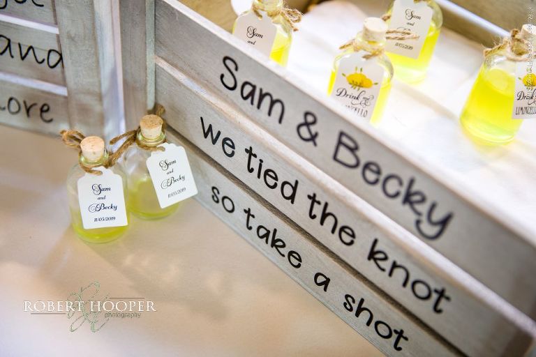 Wedding favours for London Golf Club wedding