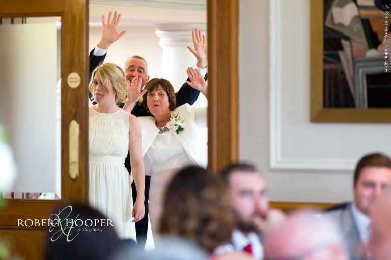 bride's family at London Golf Club wedding