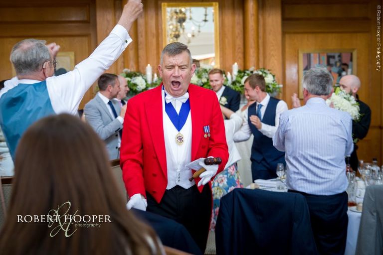 toastmaster at London Golf Cllub wedding