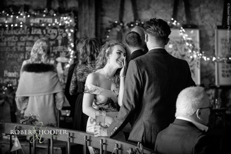 wedding reception at Dancing Man Brewery