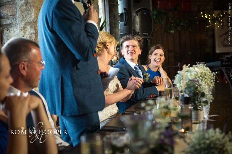 wedding reception at Dancing Man Brewery
