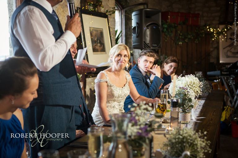 wedding reception at Dancing Man Brewery