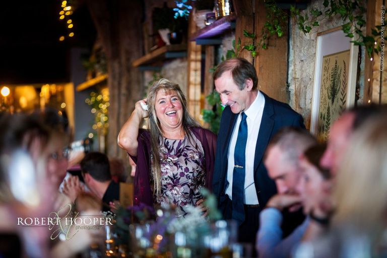 wedding reception at Dancing Man Brewery