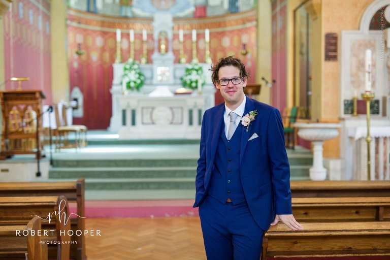 groom in church