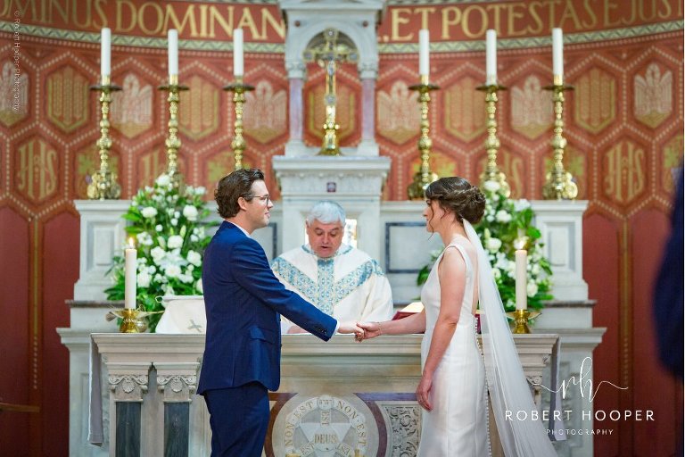 wedding ceremony St Thomas R C Church Sevenoaks